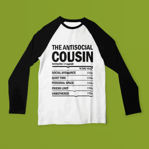 Custom Cousin Raglan T-Shirt